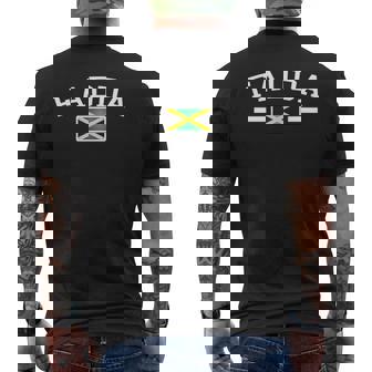 Mens Fadda Jamaican Dad Fathers Day Dad Mens Back Print T-shirt - Thegiftio