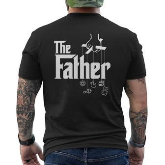 Mens The Father First Time Fathers Day New Dad Mens Back Print T-shirt - Thegiftio UK