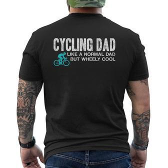 Mens Cycling Dad Wheely Cool Cyclist Biking T Shirt Mens Back Print T-shirt | Seseable CA