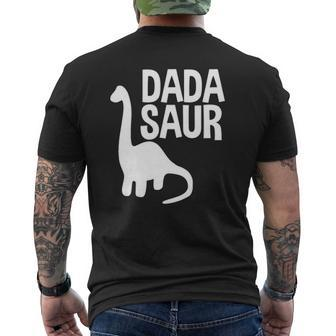 Mens Dadasaur For Dada Perfect Fathers Day Mens Back Print T-shirt | Mazezy