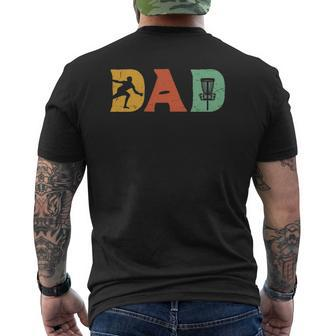 Mens Disc Golf Dad Retro Fathers Day Mens Back Print T-shirt | Mazezy