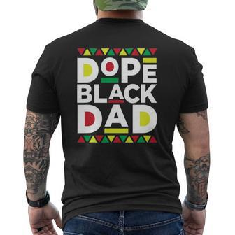 Mens Dope Black Dad Black Fathers Matter For Men Mens Back Print T-shirt | Mazezy