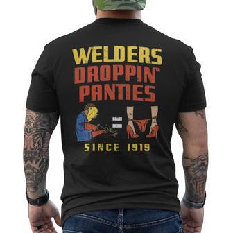 Mens Welders And Welding Supply Ideas Men's T-shirt Back Print | Mazezy