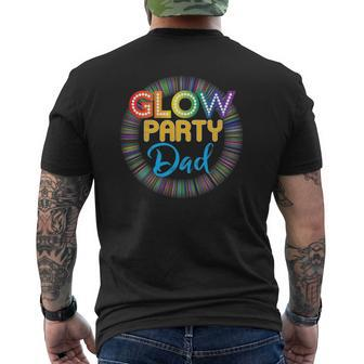 Mens Glow Party Clothing Glow Party Dad Mens Back Print T-shirt | Mazezy