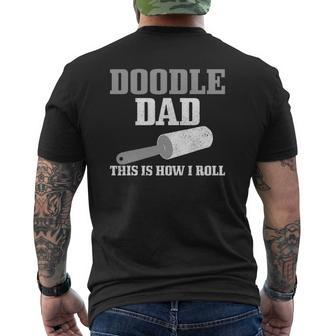 Mens Goldendoodle Doodle Dad Doodle Dog Mens Back Print T-shirt | Mazezy
