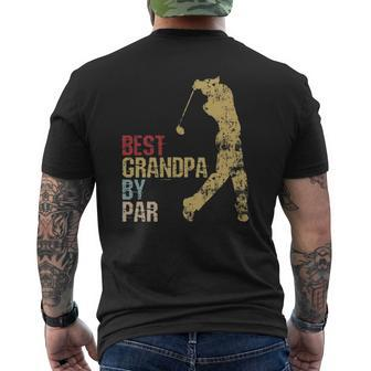 Mens Golfing Father's Day Golf Grand Daddy Golfer Mens Back Print T-shirt | Mazezy