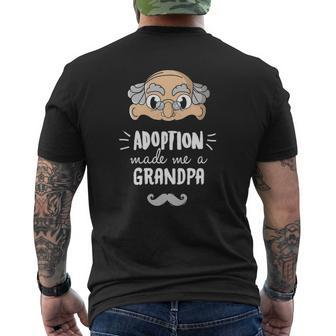 Mens Grandfather Adoption Adoption Made Me A Grandpa Mens Back Print T-shirt | Mazezy