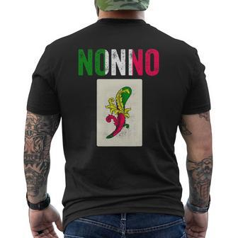 Mens Grandpa Italian Nonno Scopa Game Scopa-Cards Mens Back Print T-shirt | Mazezy CA