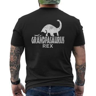 Mens Grandpasaurus Rex Idea For Grandfather Mens Back Print T-shirt | Mazezy AU