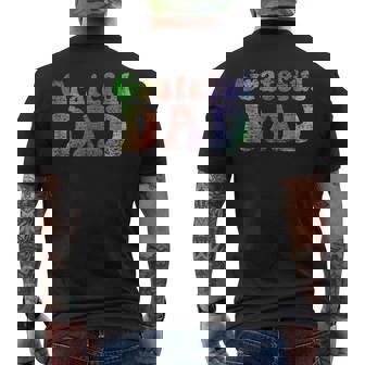 Mens Grateful Dad Vintage Tee Father's Day Mens Back Print T-shirt - Thegiftio