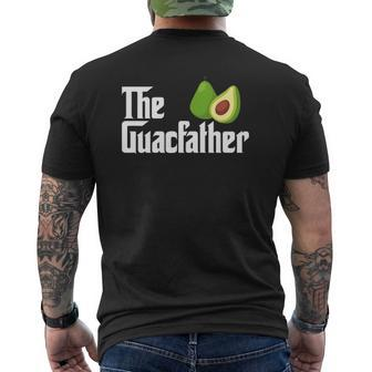 Mens The Guacfather Dad Daddy Avocado Guac Guacamole Mens Back Print T-shirt | Mazezy