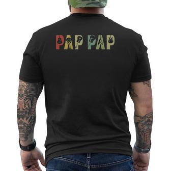 Mens Guitarist Guitar Lover Ideas Pap Pap Father's Day Mens Back Print T-shirt | Mazezy