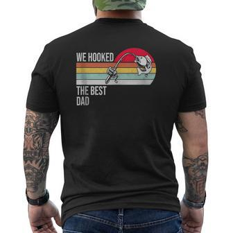 Mens We Hooked The Best Dad Father's Day Mens Back Print T-shirt | Mazezy