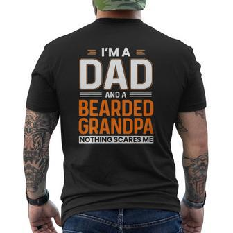 Mens I'm A Dad And A Bearded Grandpa Beard Lover Father Mens Back Print T-shirt | Mazezy