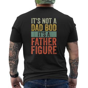 Mens It's Not A Dad Bod It's A Farther Figure Mens Back Print T-shirt | Mazezy