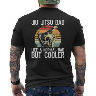 Mens Jiu Jitsu Dad Jiujitsu Bjj Brazilian Jiu Jitsu Mens Back Print T-shirt | Mazezy UK