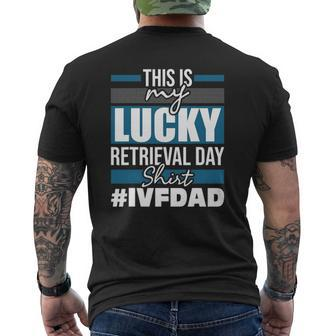 Mens Lucky Retrieval Day Embryo Transfer Ivf Pregnancy Mens Back Print T-shirt | Mazezy