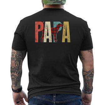 Mens Papa Treeing Walker Coonhound Mens Back Print T-shirt | Mazezy