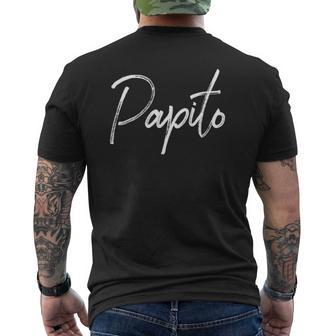 Mens Papito Spanish Father's Day Mens Back Print T-shirt | Mazezy