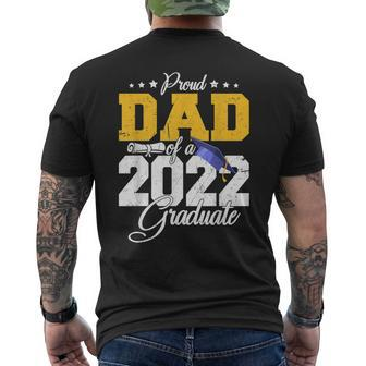 Mens Proud Dad Of A Class Of 2022 Graduate Senior 22 Graduation V2 Mens Back Print T-shirt - Thegiftio