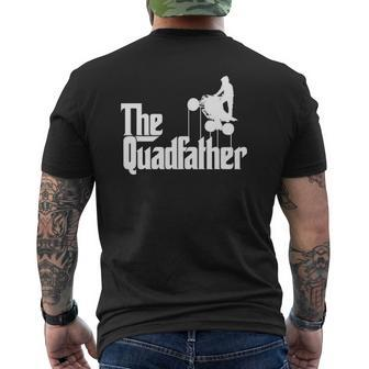 Mens The Quadfather Atv Four Wheeler Quad Bike Mens Back Print T-shirt | Mazezy