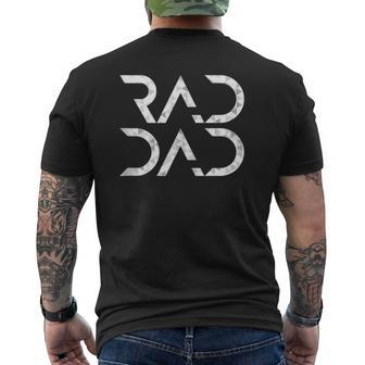 Mens Rad Dad Mens Back Print T-shirt | Mazezy