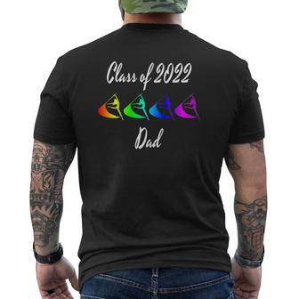 Mens Rainbow Color Guard Dad Flag Graphic Class Of 2022 Ver2 Mens Back Print T-shirt | Mazezy