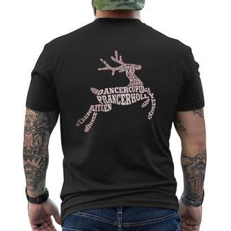 Men's Reindeer Mens Back Print T-shirt - Thegiftio UK