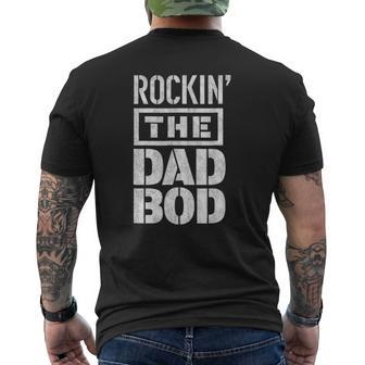 Mens Rockin' The Dad Bod Mens Back Print T-shirt | Mazezy