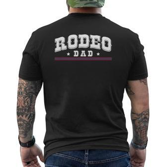 Mens Rodeo Dad Cowboy Wild West Horseman Ranch Boots Saddle Mens Back Print T-shirt | Mazezy DE