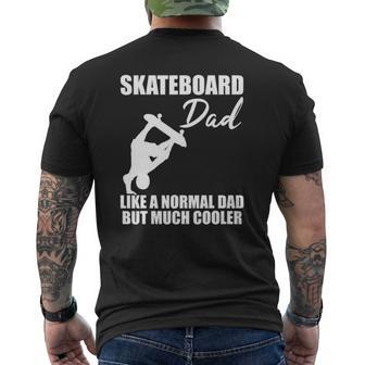 Mens Skateboarder Skateboard Dad Skate Trick Cool Quote Mens Back Print T-shirt | Mazezy DE