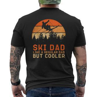 Mens Ski Dad Ski Skiing Outfit Mens Back Print T-shirt | Mazezy CA