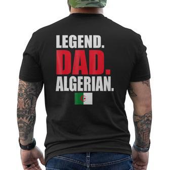 Mens Storecastle Legend Dad Algerian Algeria Flag Mens Back Print T-shirt | Mazezy