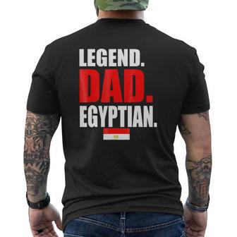 Mens Storecastle Legend Dad Egyptian Egypt Flag Gifsthirt Mens Back Print T-shirt | Mazezy