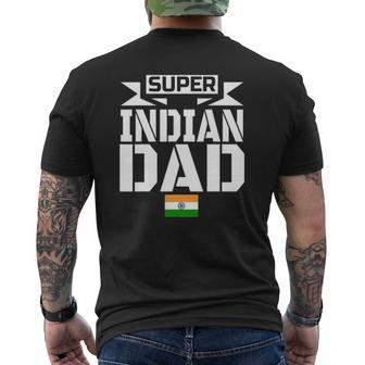 Mens Storecastle Super Indian Dad Father's India Mens Back Print T-shirt | Mazezy