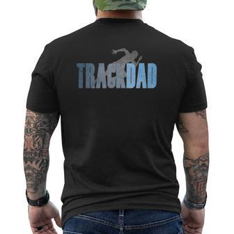 Mens Track Dad Track & Field Cross Country Runner Father's Day Mens Back Print T-shirt | Mazezy CA