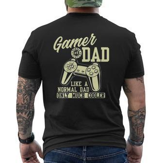 Mens Video Gamer Daddy Daddy Gaming I'm A Gamer Dad Mens Back Print T-shirt | Mazezy CA