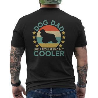 Mens Vintage Cocker Spaniel Dog Dad For Owner Mens Back Print T-shirt | Mazezy