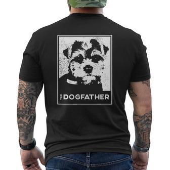 Mens Yorkie Yorkshire The Dog-Father Dog Dad Mens Back Print T-shirt | Mazezy