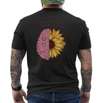 Mental Health Awareness Suicide Prevention Men's T-shirt Back Print - Monsterry DE