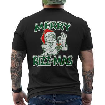 Merry Rizz-Mas Men's T-shirt Back Print - Seseable