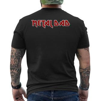 Metal Dad Hard Rock Men's T-shirt Back Print - Monsterry