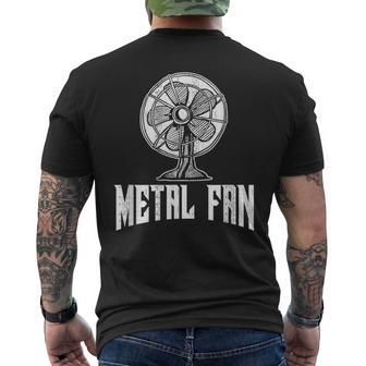 Metal Fan Ventilator Rock & Heavy Metal Fun Men's T-shirt Back Print - Monsterry