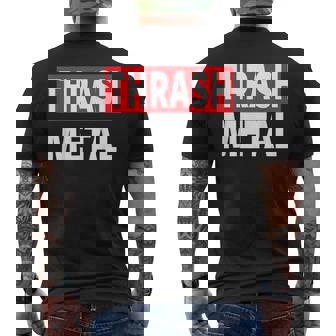 Metal Thrash Metal Muerte Metal Pesado Camiseta Hombre Estampado Espalda - Regaloses
