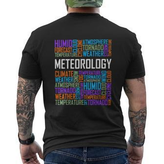 Meteorology Weather Mens Back Print T-shirt - Thegiftio UK