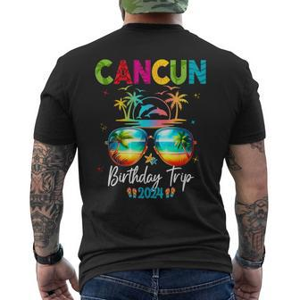 Mexico Cancun Vacation Group 2024 Men's T-shirt Back Print - Seseable