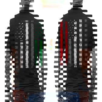 Mexico Flag 4Th Of July Usa American Mexican Flag V3 Mens Back Print T-shirt - Thegiftio
