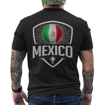 Mexico Soccer Support The Team Football Fan Mexican Flag Men's T-shirt Back Print - Monsterry UK
