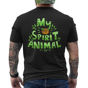 Mi Animal Espiritual Refrán De Los Perezosos Animales Camiseta Hombre Estampado Espalda - Regaloses