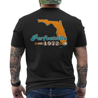 Miami 1972 Perfectville Vintage Football Men's T-shirt Back Print - Monsterry UK